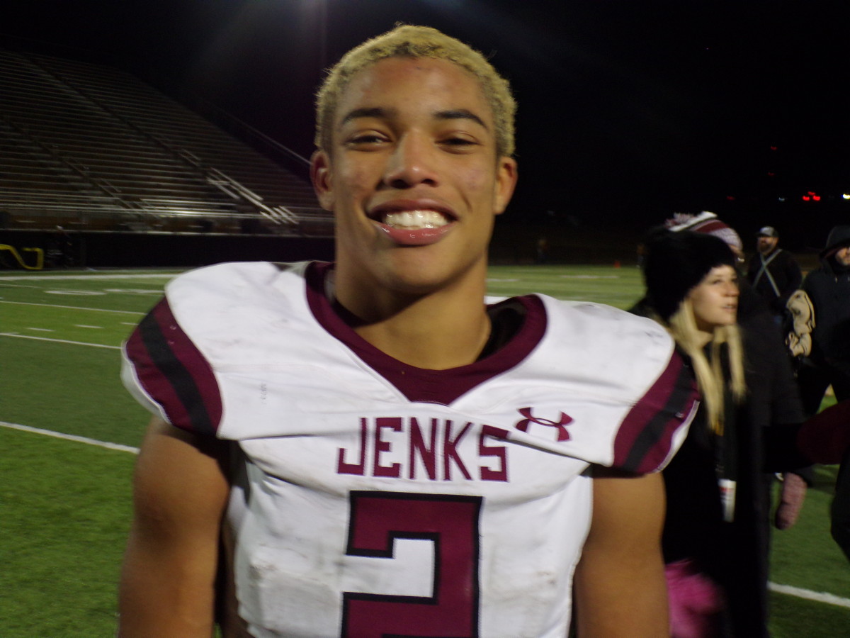 Jenks tailback Kaydin Jones 